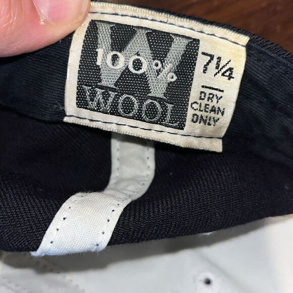 Vintage Old Duke Blue Devils made in USA Fitted Wool worn hat Cap retro style - Picture 5 of 6
